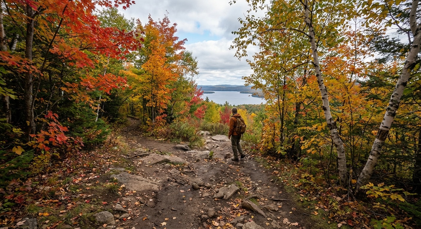 Autumn trail near Georgian Bay