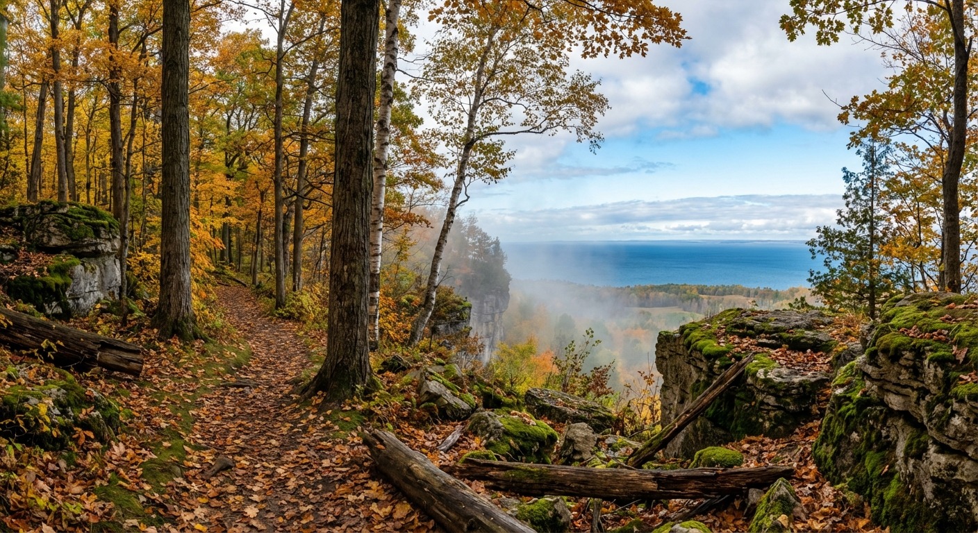 Forest canopy in South Georgian Bay